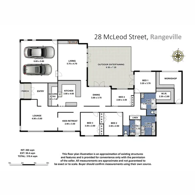 Floorplan of Homely house listing, 28 McLeod Street, Rangeville QLD 4350