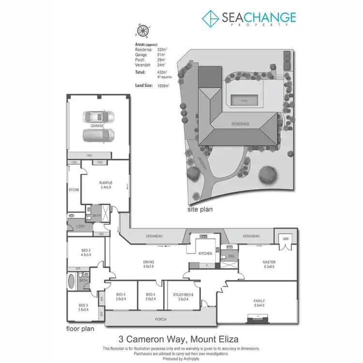 Floorplan of Homely house listing, 3 Cameron Way, Mount Eliza VIC 3930