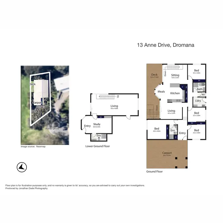 Floorplan of Homely house listing, 13 Anne Drive, Dromana VIC 3936