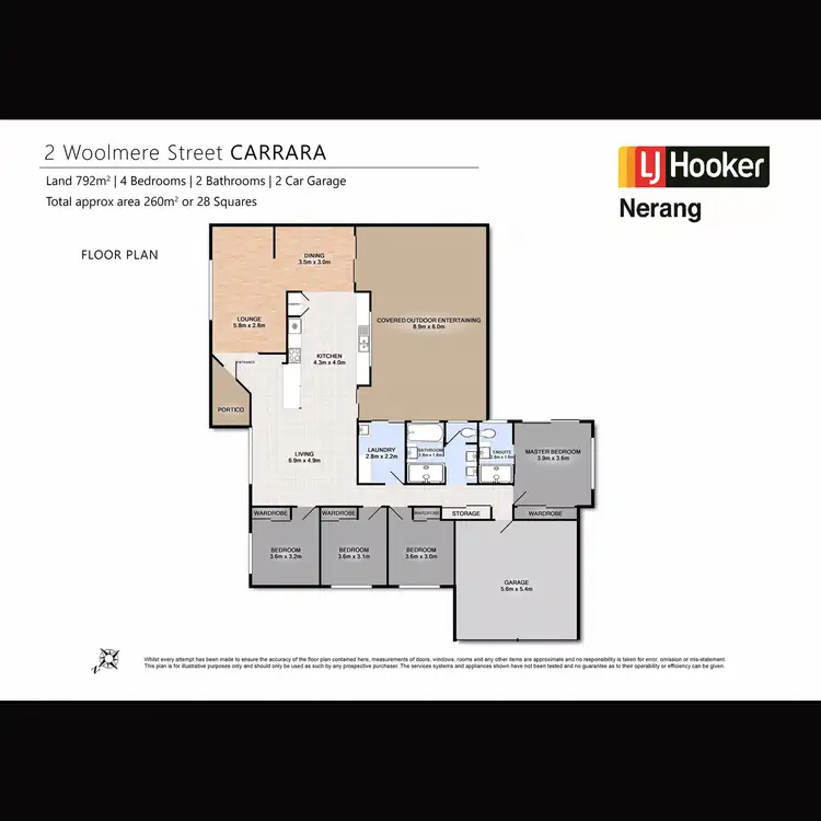 Floorplan of Homely house listing, 2 Woolmere Street, Carrara QLD 4211
