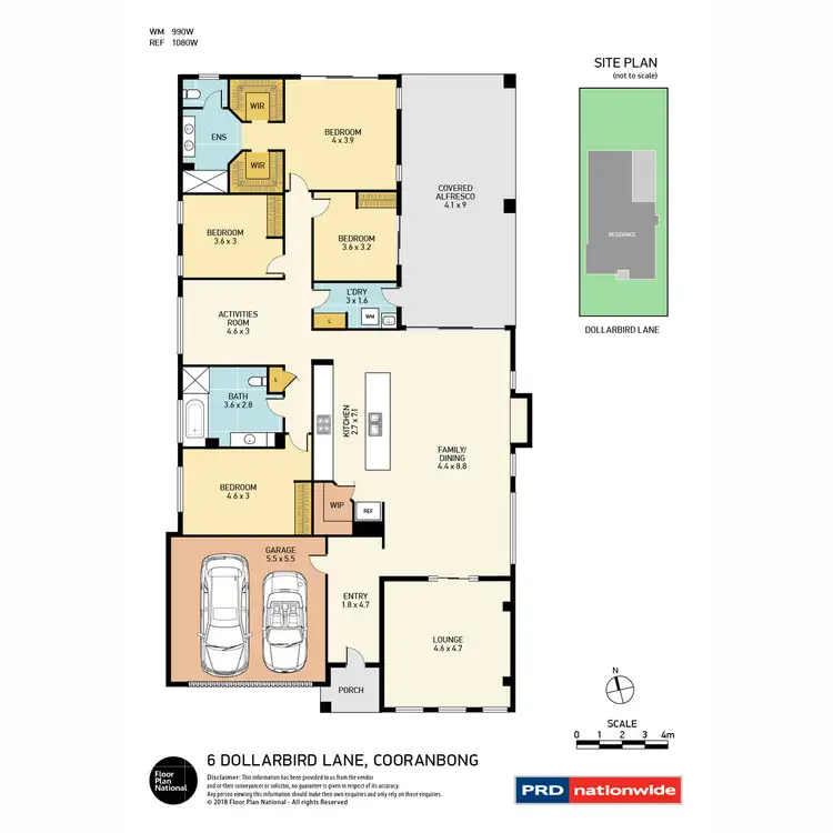 Floorplan of Homely house listing, 6 Dollarbird Lane, Cooranbong NSW 2265