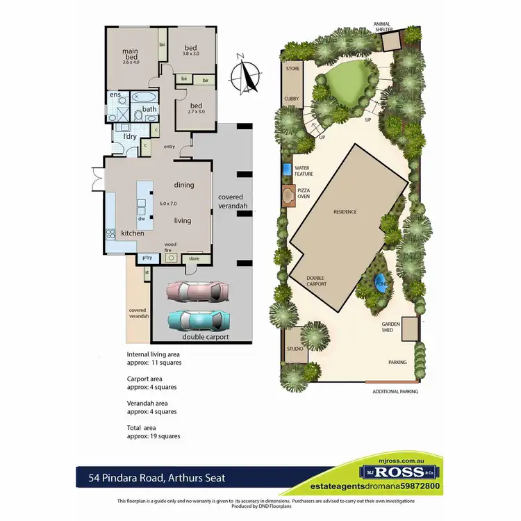 Floorplan of Homely house listing, 54 Pindara Road, Arthurs Seat VIC 3936