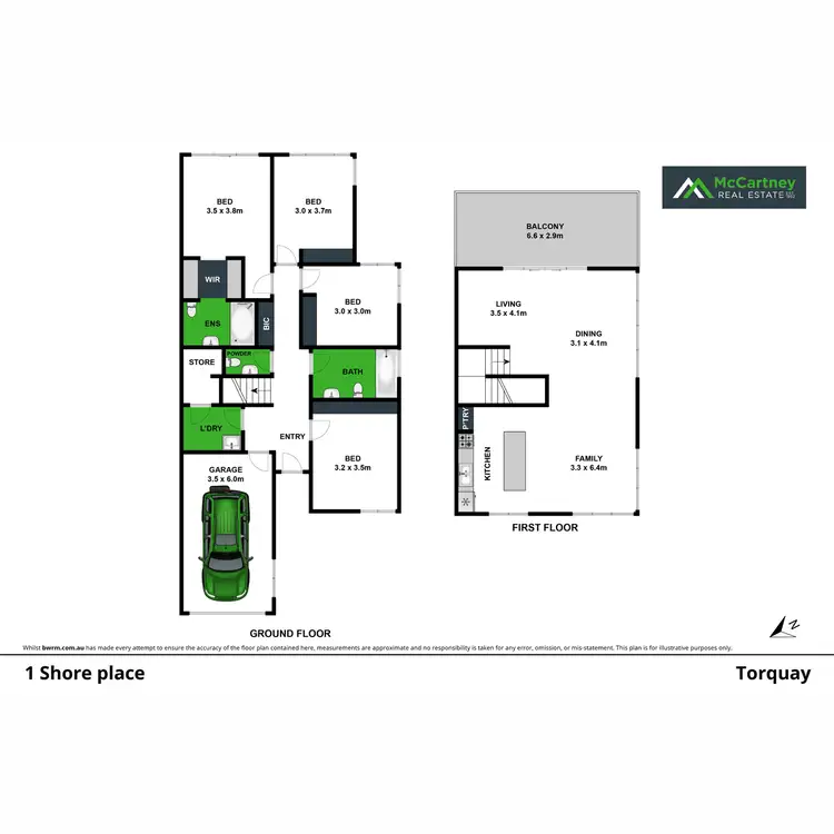 Floorplan of Homely townhouse listing, 1 Shore Place, Torquay VIC 3228