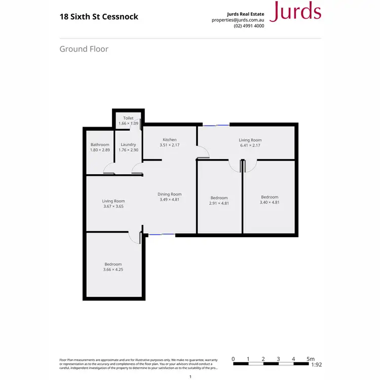 Floorplan of Homely house listing, 18 Sixth Street, Cessnock NSW 2325