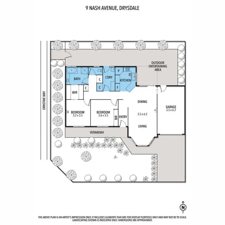 Floorplan of Homely townhouse listing, 9 Nash Avenue, Drysdale VIC 3222