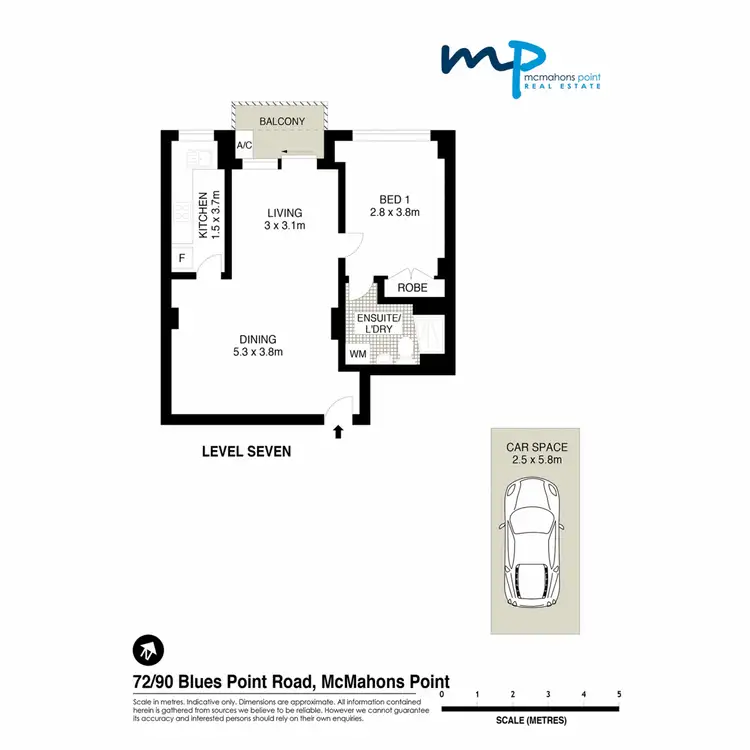 Floorplan of Homely apartment listing, 72/90 Blues Point Road, Mcmahons Point NSW 2060
