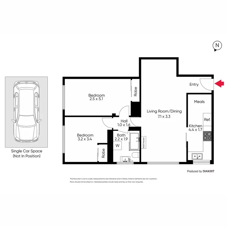 Floorplan of Homely apartment listing, 5/7-9 James Avenue, Kew VIC 3101