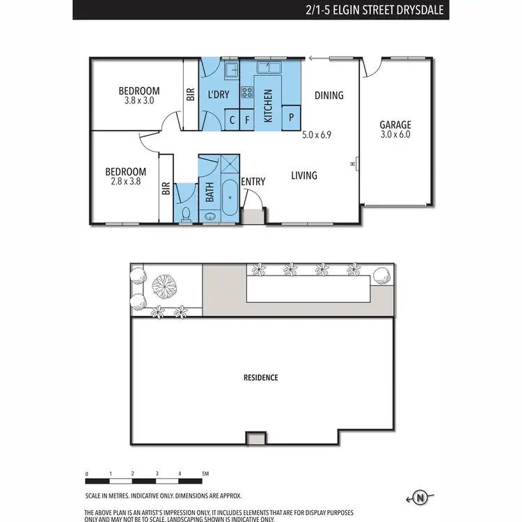 Floorplan of Homely unit listing, 2/1-5 Elgin Street, Drysdale VIC 3222