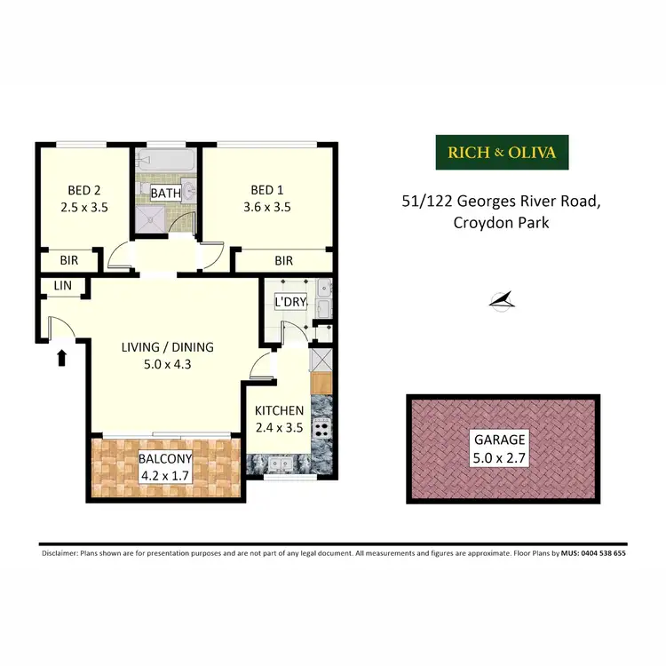 Floorplan of Homely apartment listing, 51/122 Georges River Road, Croydon Park NSW 2133