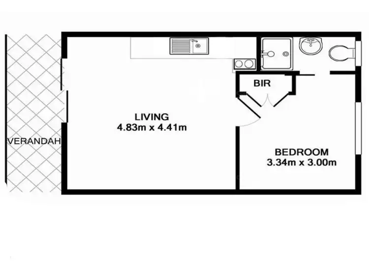 Floorplan of Homely unit listing, 1/44 Ocean Street, Mollymook Beach NSW 2539