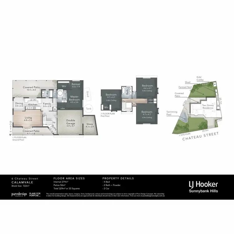 Floorplan of Homely house listing, 6 Chateau Street, Calamvale QLD 4116