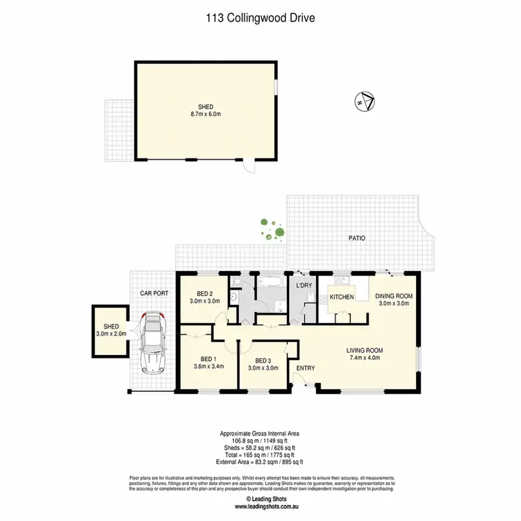 Floorplan of Homely house listing, 113 Collingwood Drive, Collingwood Park QLD 4301