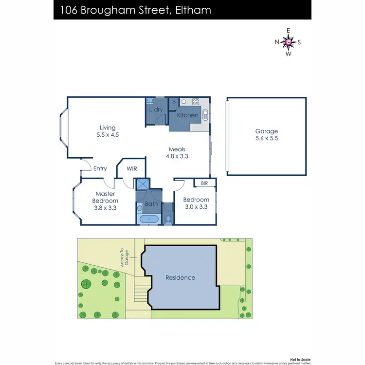 Floorplan of Homely house listing, 106 Brougham Street, Eltham VIC 3095