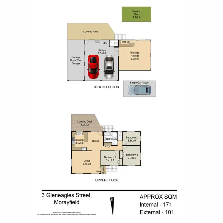 Floorplan of Homely house listing, 3 Gleneagles Street, Morayfield QLD 4506