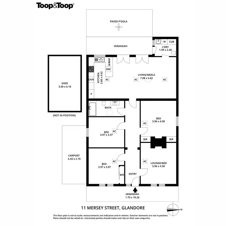 Floorplan of Homely house listing, 11 Mersey Street, Glandore SA 5037