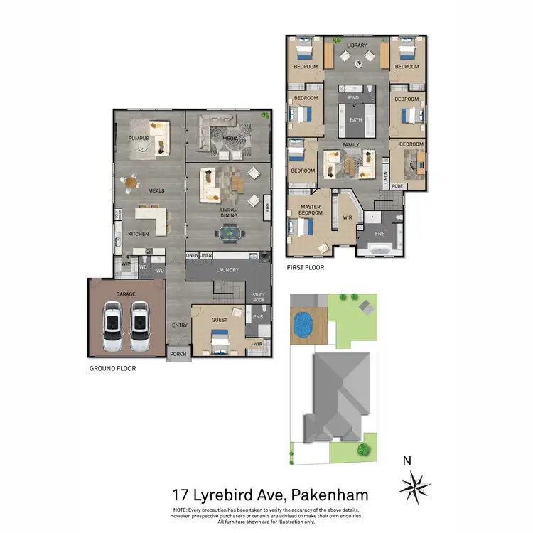 Floorplan of Homely house listing, 17 Lyrebird Avenue, Pakenham VIC 3810