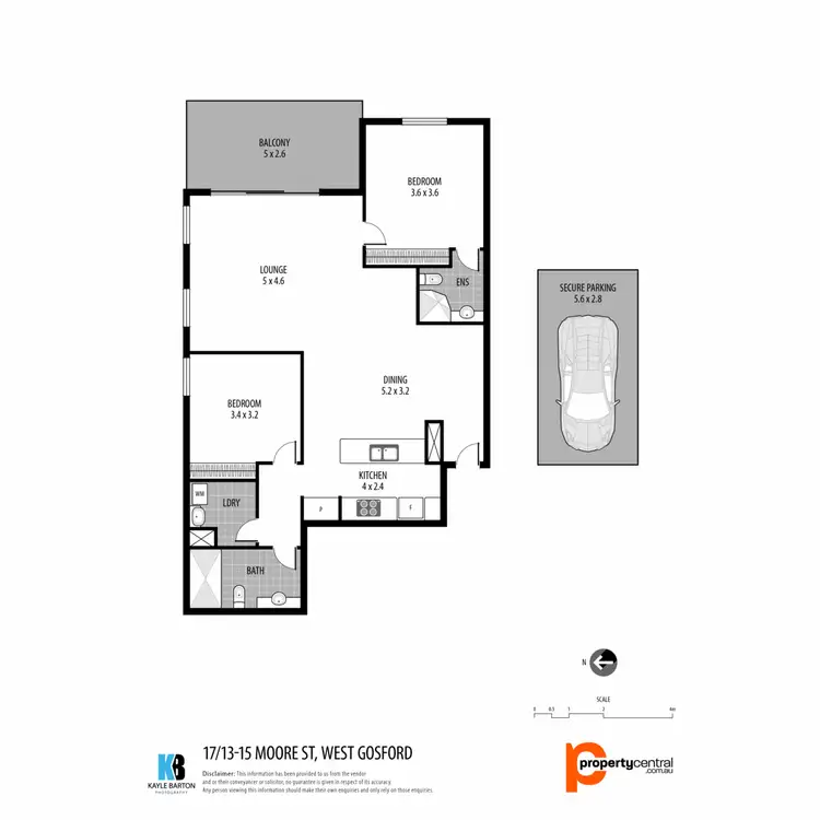 Floorplan of Homely apartment listing, 17/13-15 Moore Street, West Gosford NSW 2250