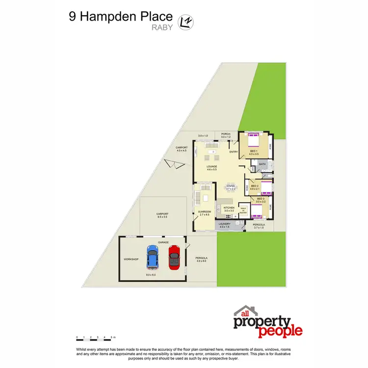 Floorplan of Homely house listing, 9 Hampden Place, Raby NSW 2566