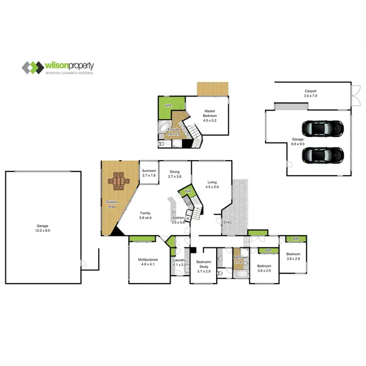 Floorplan of Homely house listing, 12 Nicholas Court, Traralgon VIC 3844