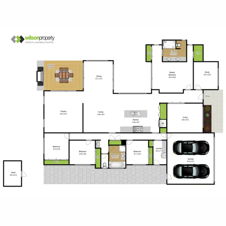 Floorplan of Homely house listing, 4 Hammersmith Circuit, Traralgon VIC 3844