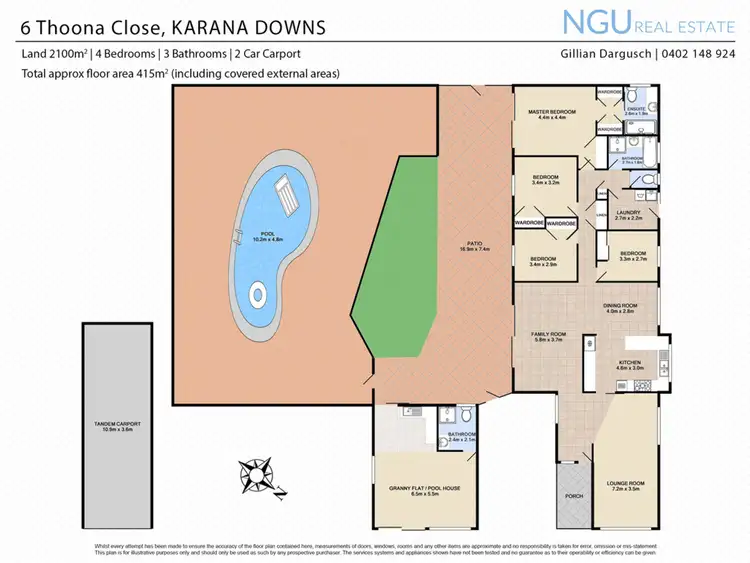 Floorplan of Homely house listing, 6 Thoona Close, Karana Downs QLD 4306