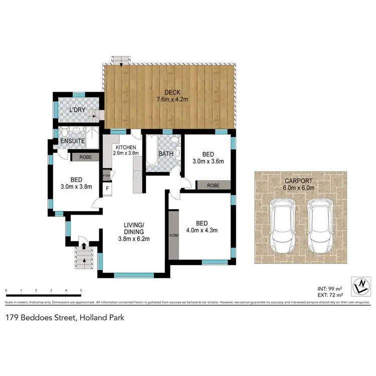 Floorplan of Homely house listing, 179 Beddoes Street, Holland Park QLD 4121