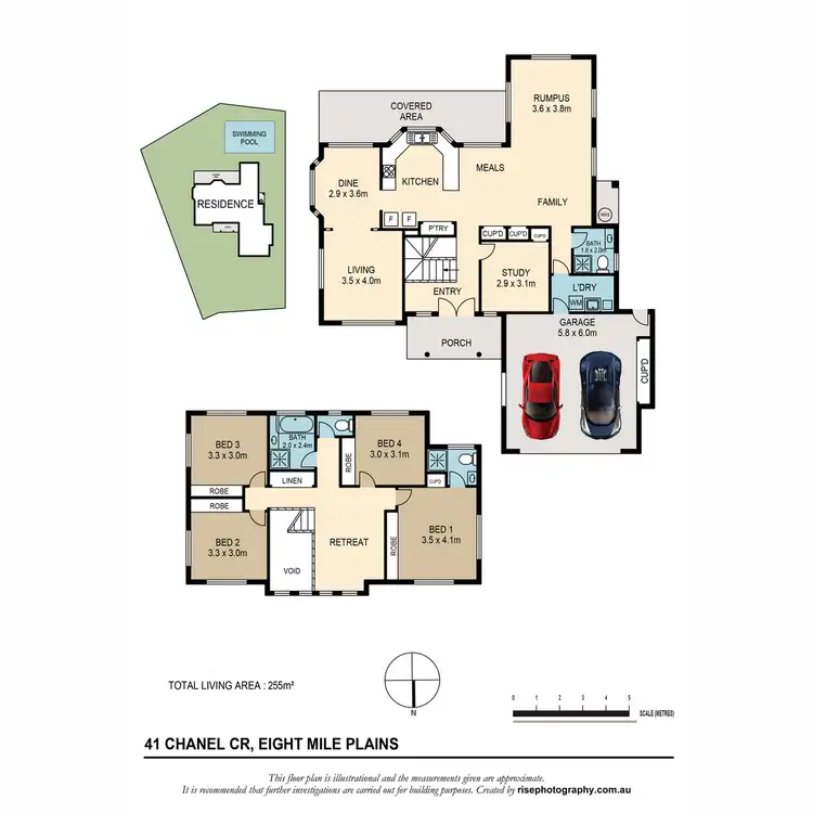 Floorplan of Homely house listing, 41 Chanel Crescent, Eight Mile Plains QLD 4113
