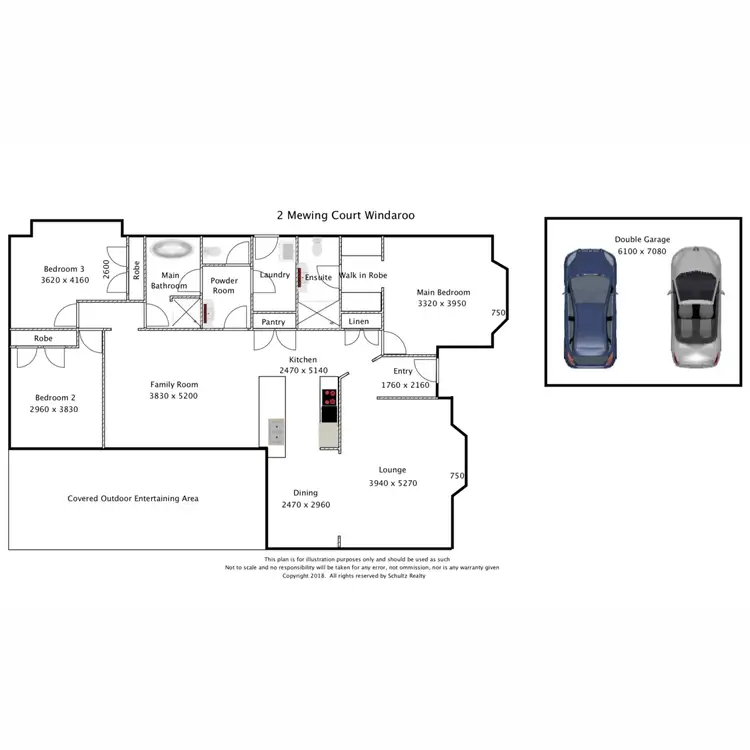 Floorplan of Homely house listing, 2 Mewing Court, Windaroo QLD 4207