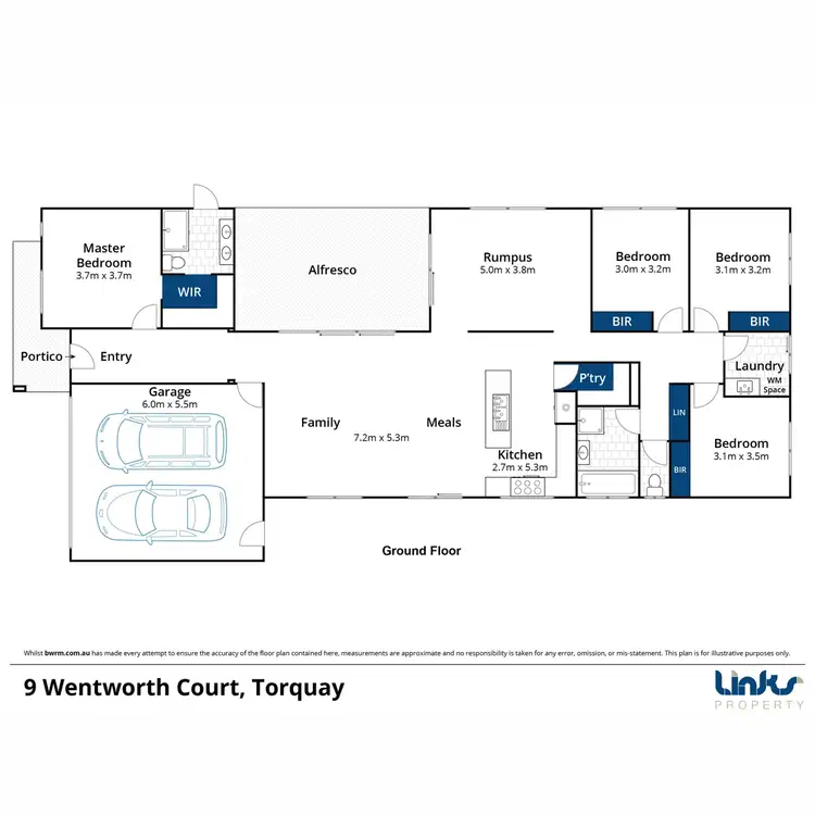 Floorplan of Homely house listing, 9 Wentworth Court, Torquay VIC 3228