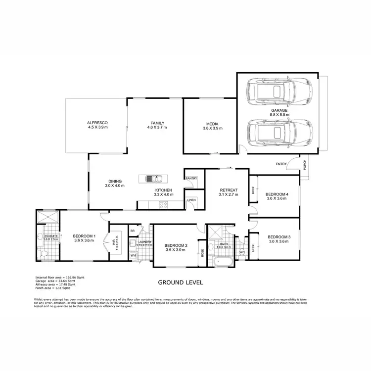 Floorplan of Homely house listing, 54 Entabeni Drive, Kearneys Spring QLD 4350