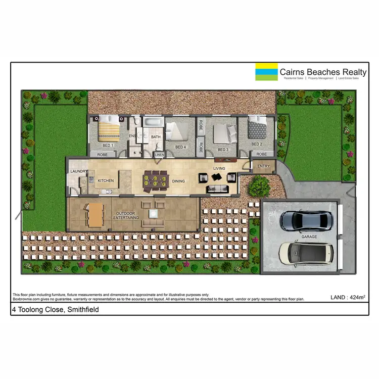 Floorplan of Homely house listing, 4 Toolong Close, Smithfield QLD 4878