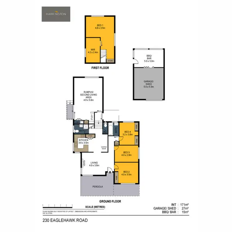 Floorplan of Homely house listing, 230 Eaglehawk Road, Long Gully VIC 3550