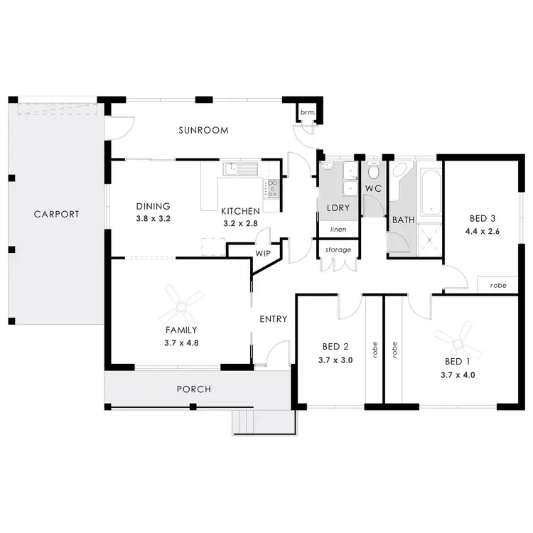 Floorplan of Homely house listing, 7 Grange Grove, Port Lincoln SA 5606