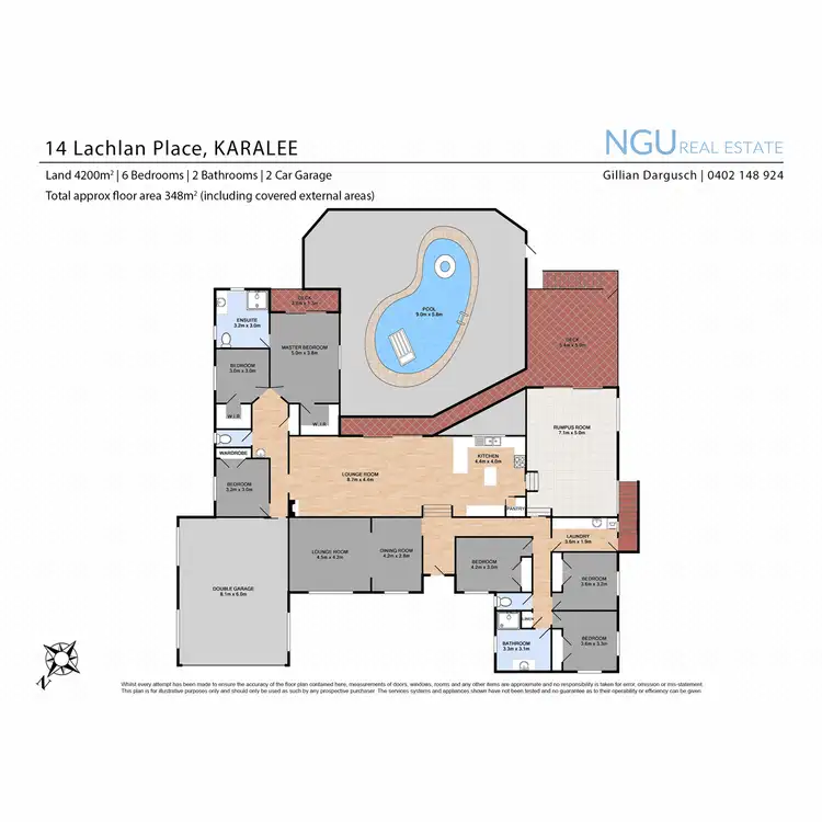 Floorplan of Homely house listing, 14 Lachlan Place, Karalee QLD 4306