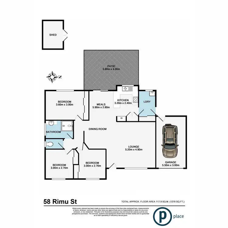 Floorplan of Homely house listing, 58 Rimu Crescent, Forest Lake QLD 4078
