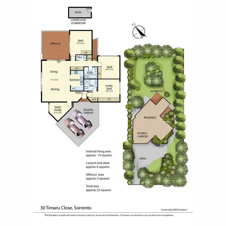 Floorplan of Homely house listing, 30 Timaru Close, Sorrento VIC 3943
