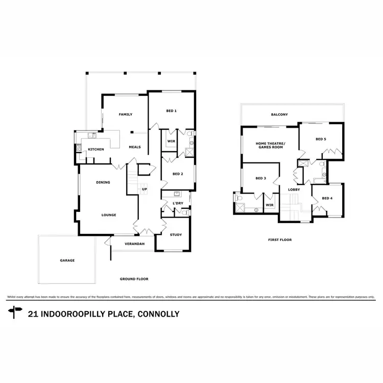 Floorplan of Homely house listing, 21 Indooroopilly Place, Connolly WA 6027