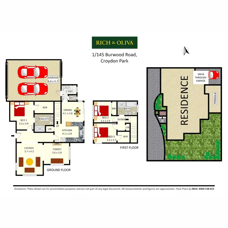 Floorplan of Homely townhouse listing, 1/145 Burwood Road, Croydon Park NSW 2133