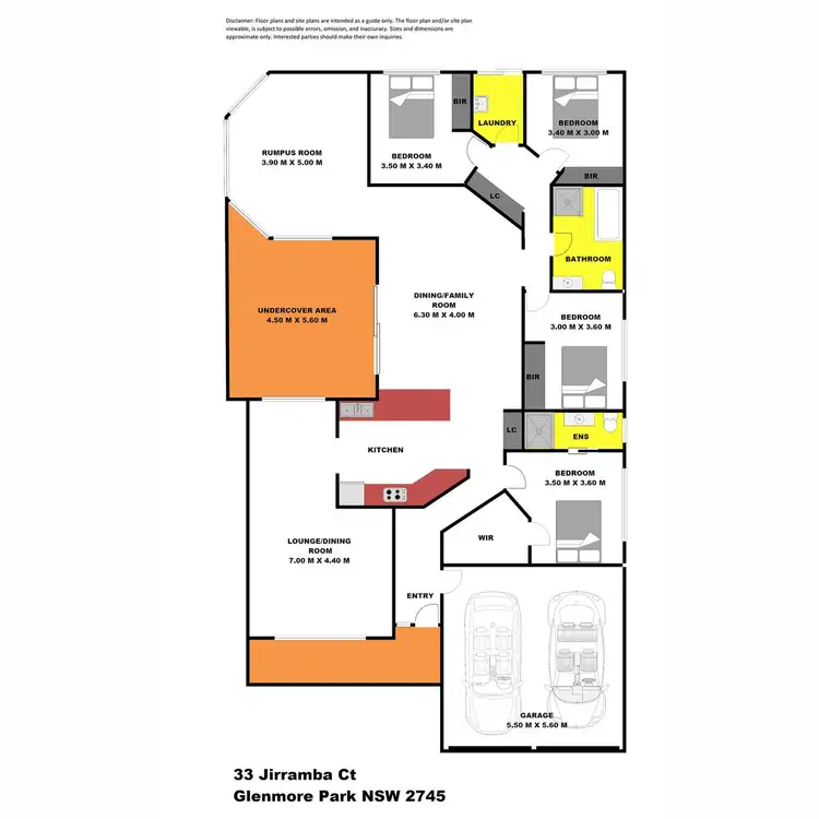 Floorplan of Homely house listing, 33 Jirramba Court, Glenmore Park NSW 2745
