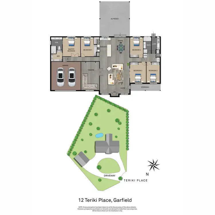 Floorplan of Homely house listing, 12 Teriki Place, Garfield VIC 3814