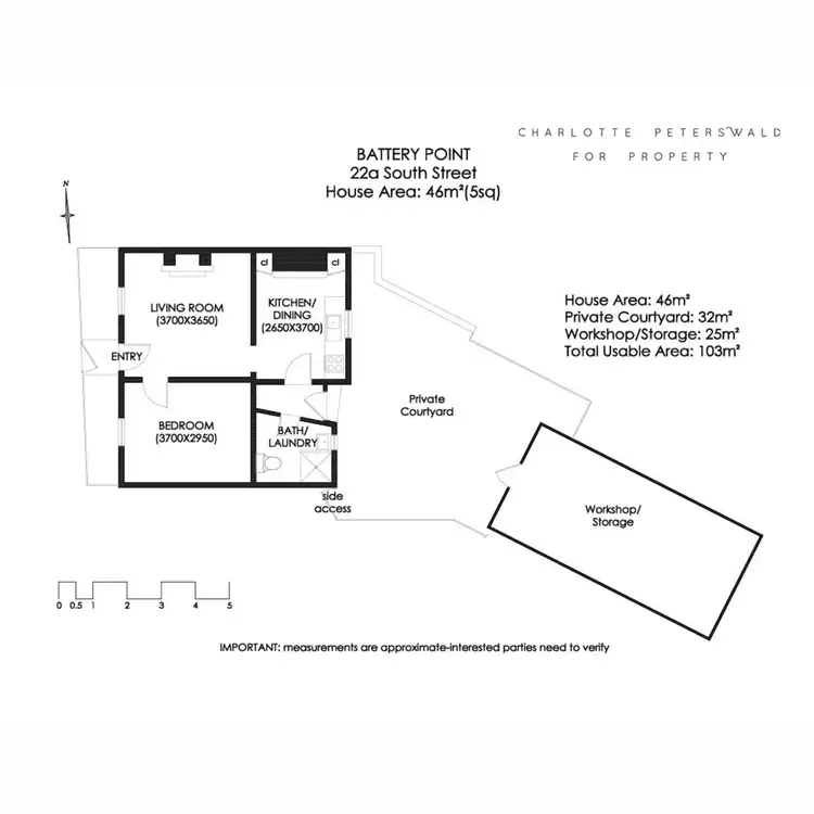 Floorplan of Homely house listing, 22a South Street, Battery Point TAS 7004