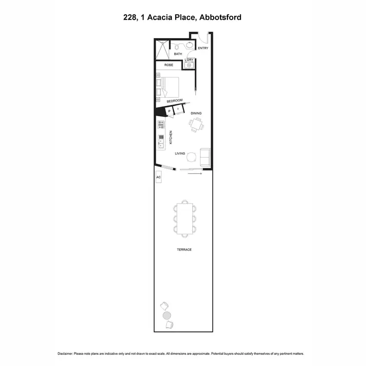 Floorplan of Homely apartment listing, 228/1 Acacia Place, Abbotsford VIC 3067