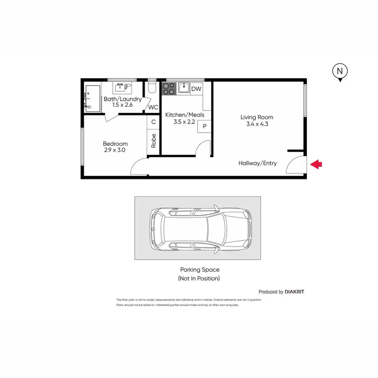 Floorplan of Homely apartment listing, 3/69 Auburn Road, Hawthorn VIC 3122