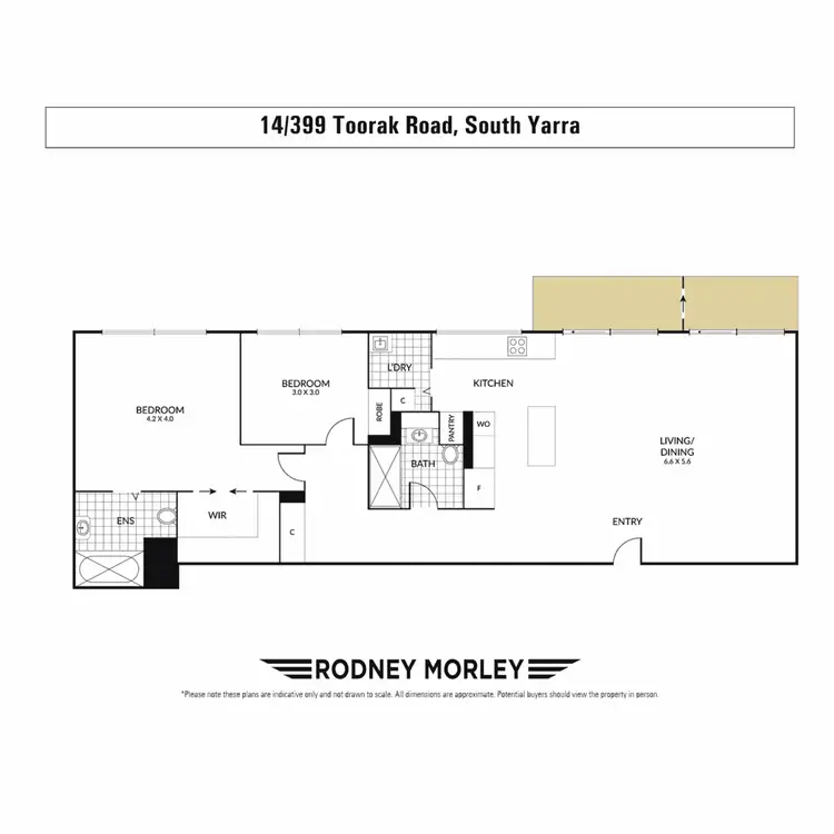 Floorplan of Homely apartment listing, 14/399 Toorak Road, South Yarra VIC 3141