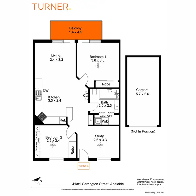 Floorplan of Homely apartment listing, 41/81 Carrington Street, Adelaide SA 5000