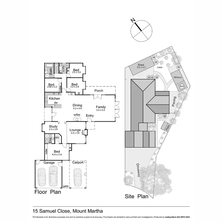 Floorplan of Homely house listing, 15 Samuel Close, Mount Martha VIC 3934