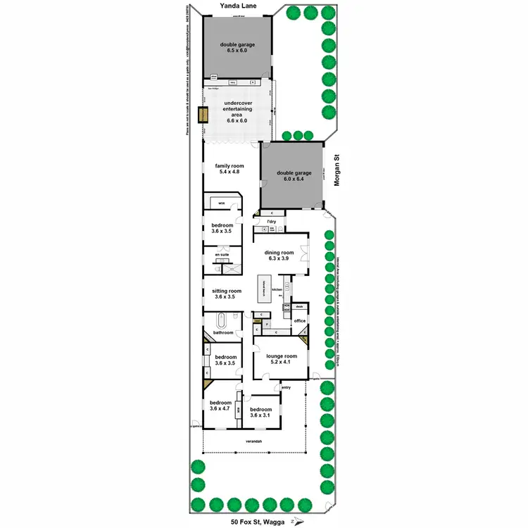 Floorplan of Homely house listing, 50 Fox Street, Wagga Wagga NSW 2650