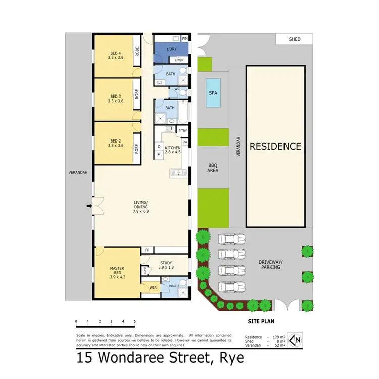 Floorplan of Homely house listing, 15 Wondaree Street, Rye VIC 3941