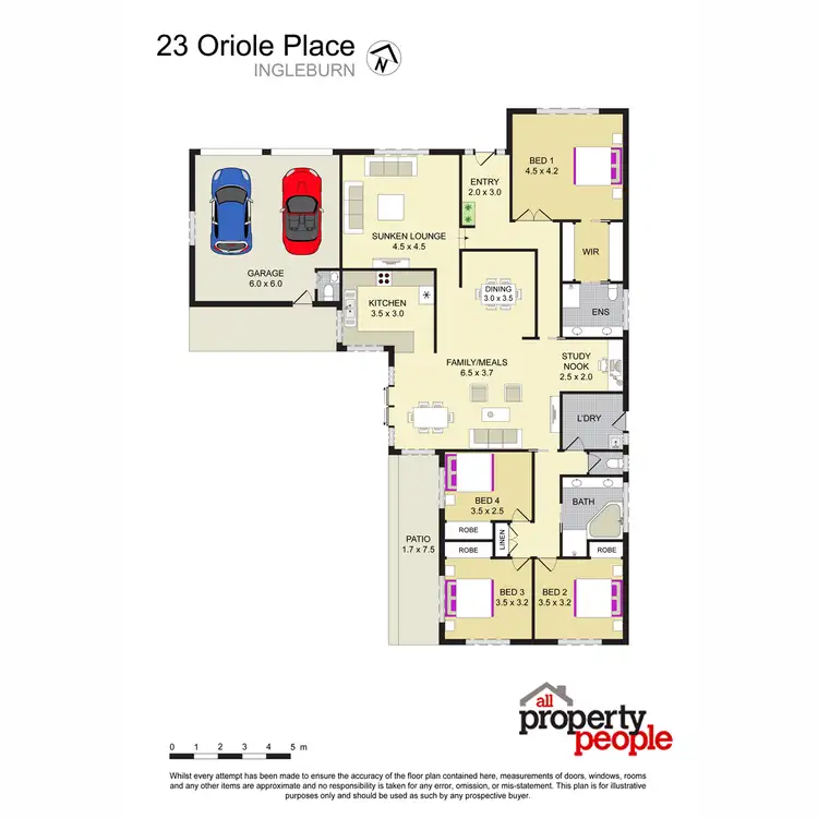 Floorplan of Homely house listing, 23 Oriole Place, Ingleburn NSW 2565
