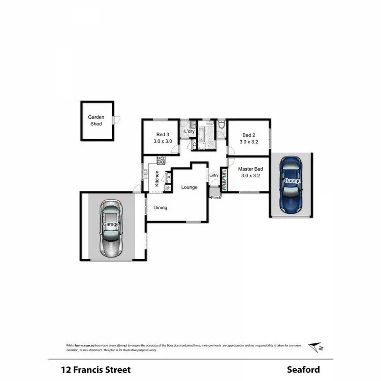 Floorplan of Homely house listing, 12 Francis Street, Seaford VIC 3198